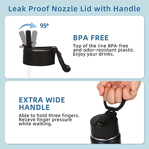 18oz Kids Insulated Water Bottle with Straw Lid