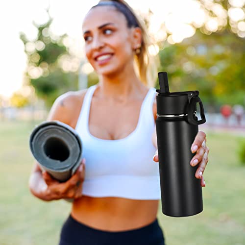 18oz Kids Insulated Water Bottle with Straw Lid