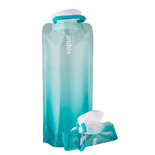 Vapur Collapsible Wide Mouth Anti-Bottle, 23oz, Malibu Teal