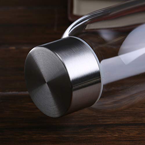 8-Pack Encheng Glass Water Bottles, 16oz