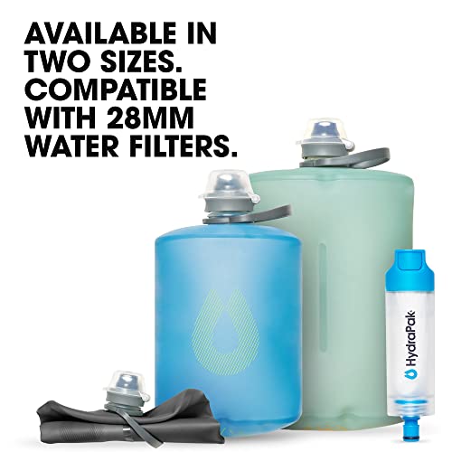 Hydrapak Stow Collapsible Water Bottle - Redwood Red