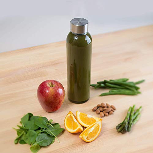 8-Pack Encheng Glass Water Bottles, 16oz