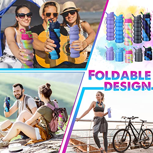 CHENGU Collapsible Water Bottles - 5 Pcs - Colorful
