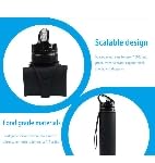 Collapsible 20oz Silicone Water Bottle for Cycling, Hiking