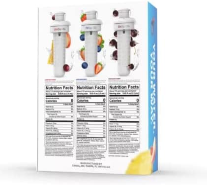 Cirkul 22oz Steel Water Bottle + 3 Flavor Cartridges