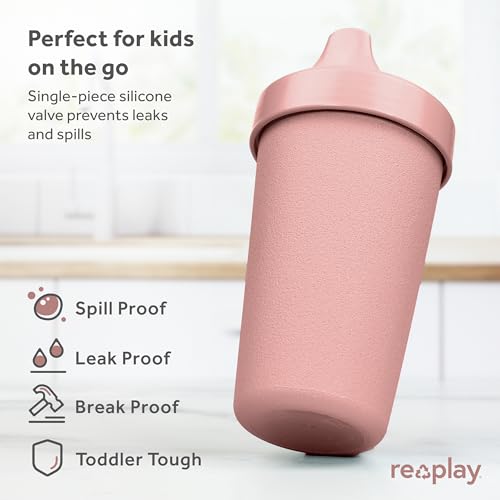 USA-Made 10 Oz. Toddler Sippy Cups (4-pack, Desert Rose)
