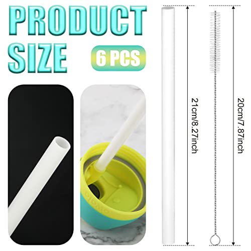 Reusable Replacement Straws for Owala Water Bottle - Set of 6