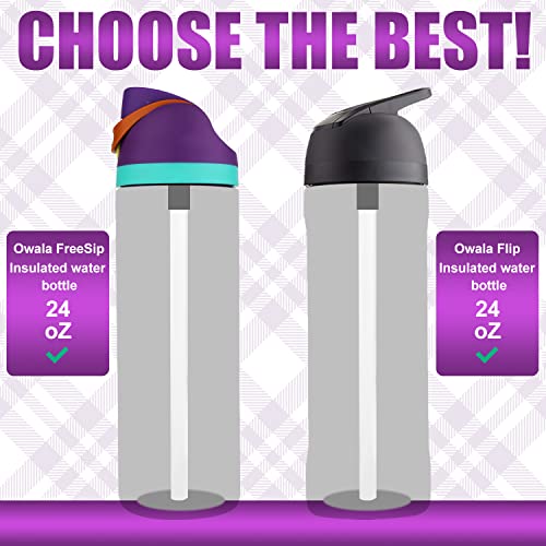 Reusable Straws for Owala FreeSip or Flip Water Bottle