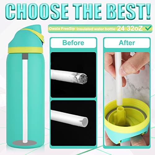 Reusable Replacement Straws for Owala Water Bottle - Set of 6