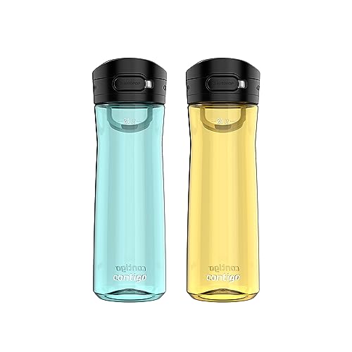 Contigo Jackson 2.0 Water Bottle 2-Pack (Jade Vine & Pineapple)
