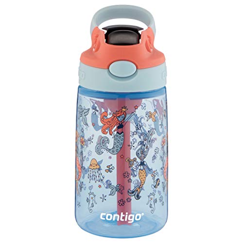Contigo Mermaids Kids Cleanable Water Bottle, 14oz