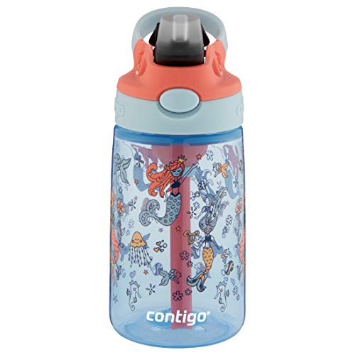 Contigo Mermaids Kids Cleanable Water Bottle, 14oz