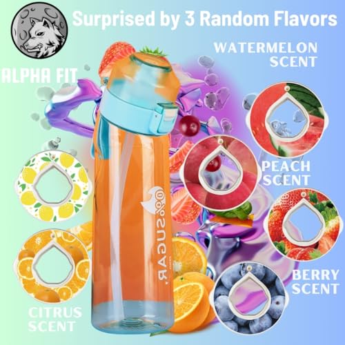Alpha Fit Flavored Water Bottle with 3 Flavor Pods