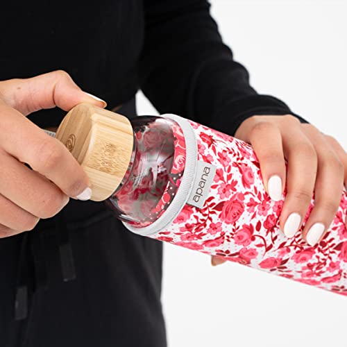 Yoga Glass Water Bottles BPA Free Non Slip