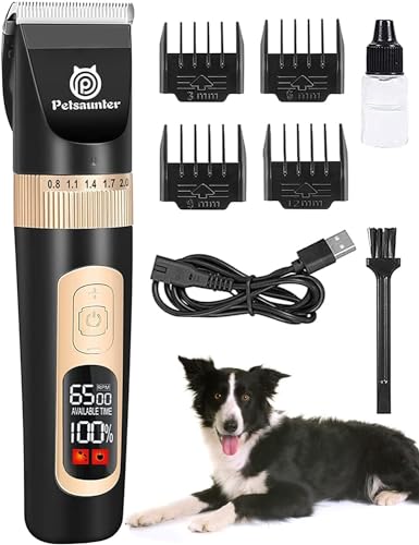 Quiet 4-Speed Dog Clippers with LCD