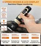Quiet 4-Speed Dog Clippers with LCD