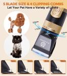 Quiet 4-Speed Dog Clippers with LCD