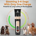 Quiet 4-Speed Dog Clippers with LCD