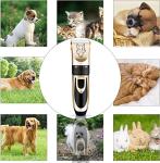 Quiet Rechargeable Electric Clippers for Thick Coats (Gold)