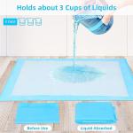 Waterproof Dog Training Pads - 50 Small Blue