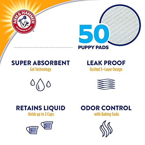 Arm & Hammer Puppy Training Pads | 50 Count