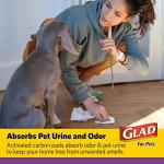 Glad for Pets JUMBO Charcoal Puppy Pads | Absorbent & Odor-Neutralizing | 30 Count