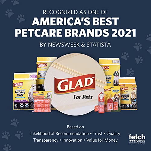 Glad for Pets JUMBO Charcoal Puppy Pads | Absorbent & Odor-Neutralizing | 30 Count