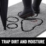 Dog Door Mat: Absorbent, Non-Slip, Washable, Quick Dry