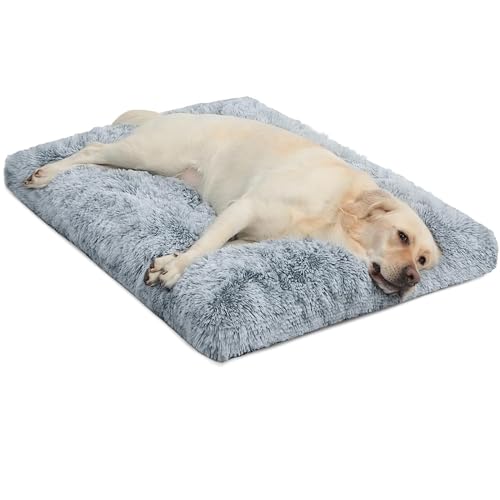 Comfy Self-Warming Non-Slip Dog Bed - Large (Grey)