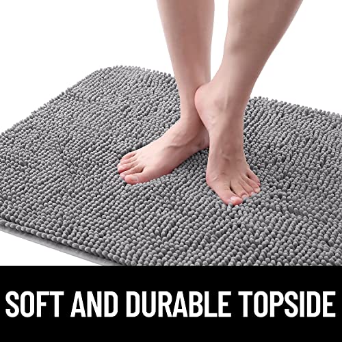 OLANLY Dog Door Mat: Absorbent, Non-Slip, Quick-Dry (30x20, Grey)