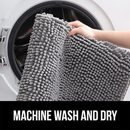 OLANLY Dog Door Mat: Absorbent, Non-Slip, Quick-Dry (30x20, Grey)