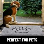 Dog Door Mat: Absorbent, Non-Slip, Washable, Quick Dry