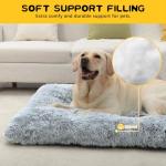 Comfy Self-Warming Non-Slip Dog Bed - Large (Grey)