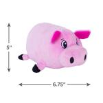 Small Outward Hound Fattiez Pig Plush Dog Toy