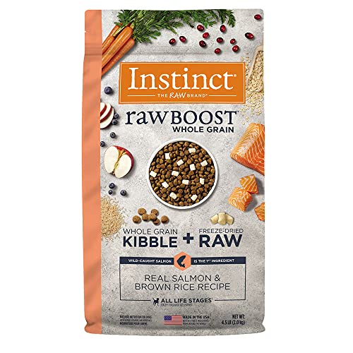 Raw Boost Salmon & Brown Rice Dog Food, 4.5 lb