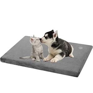Stylish Reversible Dog Bed Mat - Firm Support, Grey