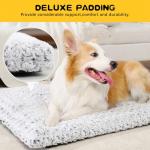 Soft Deluxe Crate Pad for Large Dogs, Gray