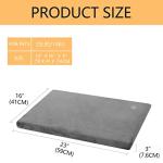 Stylish Reversible Dog Bed Mat - Firm Support, Grey