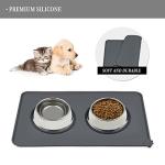 Silicone Dog Cat Bowl Mat - Versatile Colors & Sizes