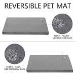 Stylish Reversible Dog Bed Mat - Firm Support, Grey
