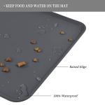 Silicone Dog Cat Bowl Mat - Versatile Colors & Sizes