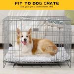 Soft Deluxe Crate Pad for Large Dogs, Gray