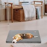Stylish Reversible Dog Bed Mat - Firm Support, Grey