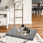 Stylish Reversible Dog Bed Mat - Firm Support, Grey