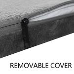 Stylish Reversible Dog Bed Mat - Firm Support, Grey