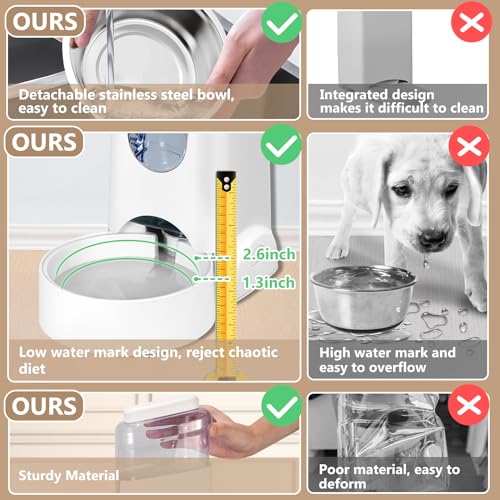 Automatic Pet Feeder & Water Dispenser Set - Small/Medium