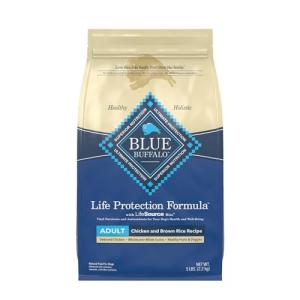 Blue Buffalo Adult Dry Dog Food, Chicken and Brown Rice 5-lb