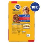 Pedigree Adult Dry Dog Food, Grilled Steak & Vegetable, 18 lbs