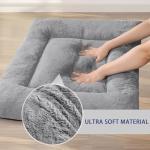 Soft Washable Dog Crate Bed, 35in Grey