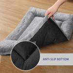 Soft Washable Dog Crate Bed, 35in Grey